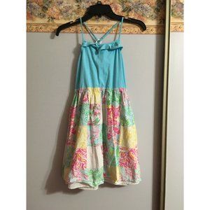 Lilly Pulitzer XL Colorful Ruffle Casual Occasion Lined Girls Dress